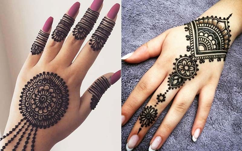Pop your hands with Arabic mehendi design for wedding