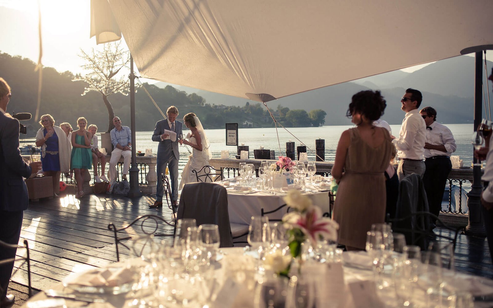 Lake orta wedding in Italy