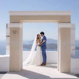 destination wedding in santorini